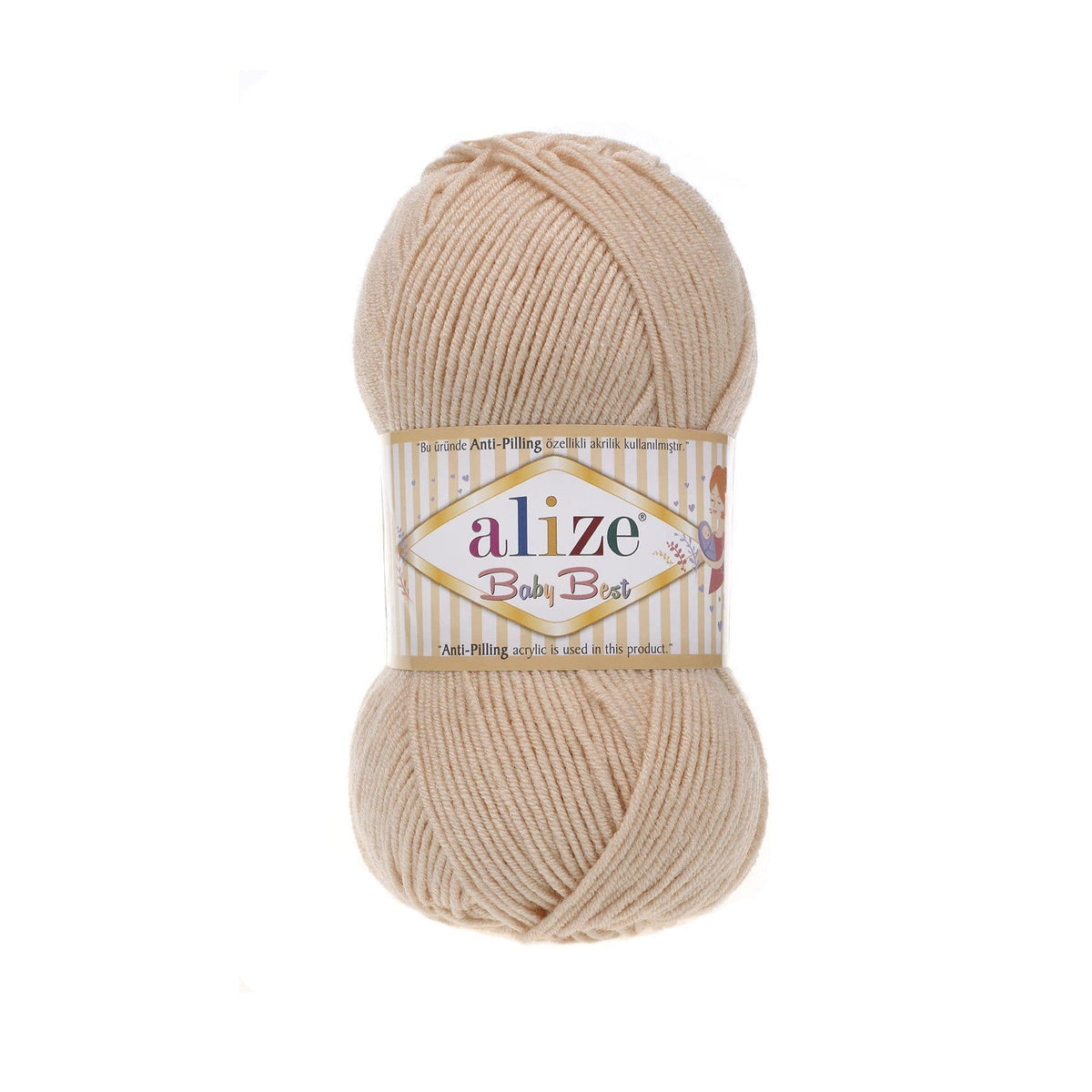 Alize Baby Best 382 Nude – bamboo acrylic baby yarn