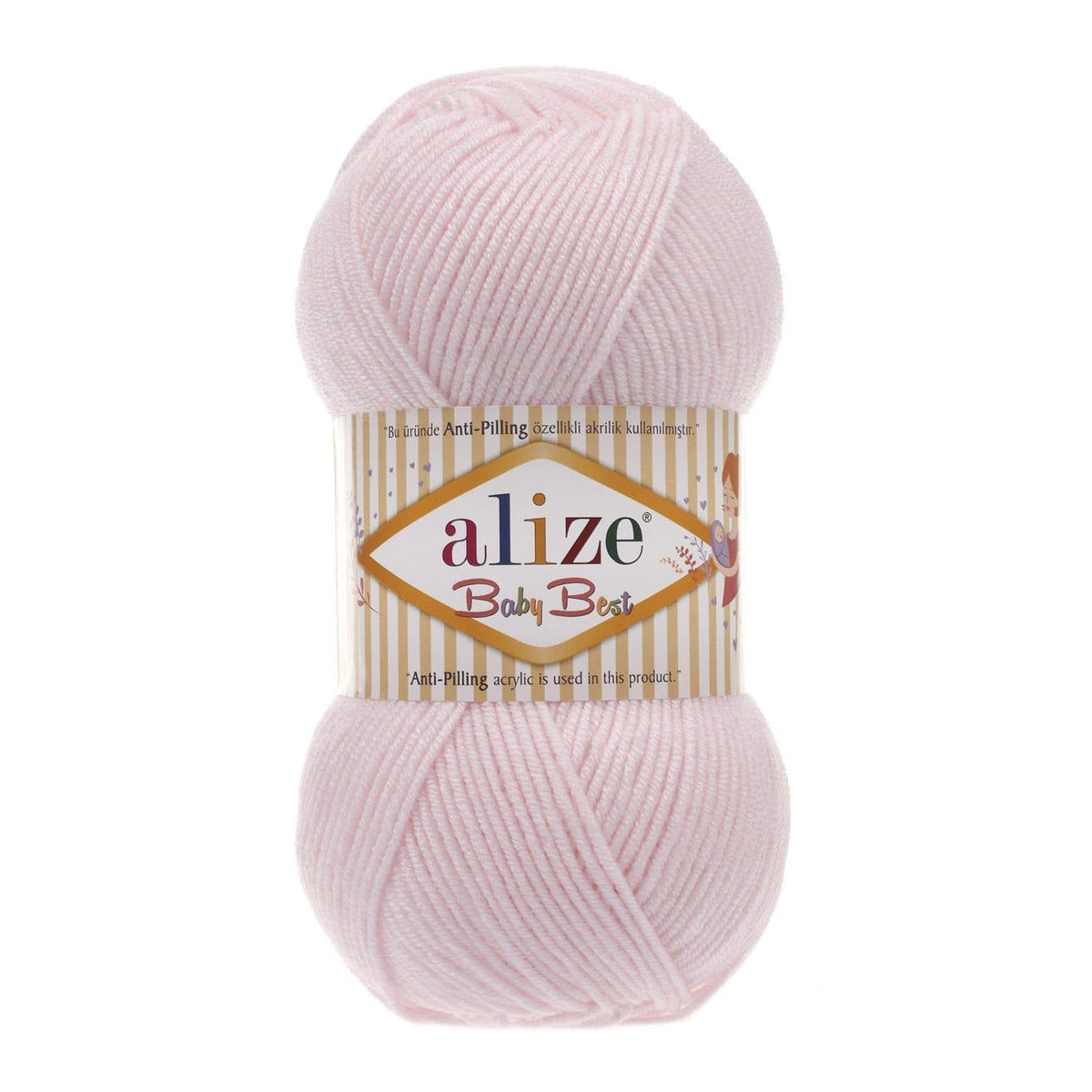 Alize Baby Best 184 Powder Pink – bamboo acrylic baby yarn