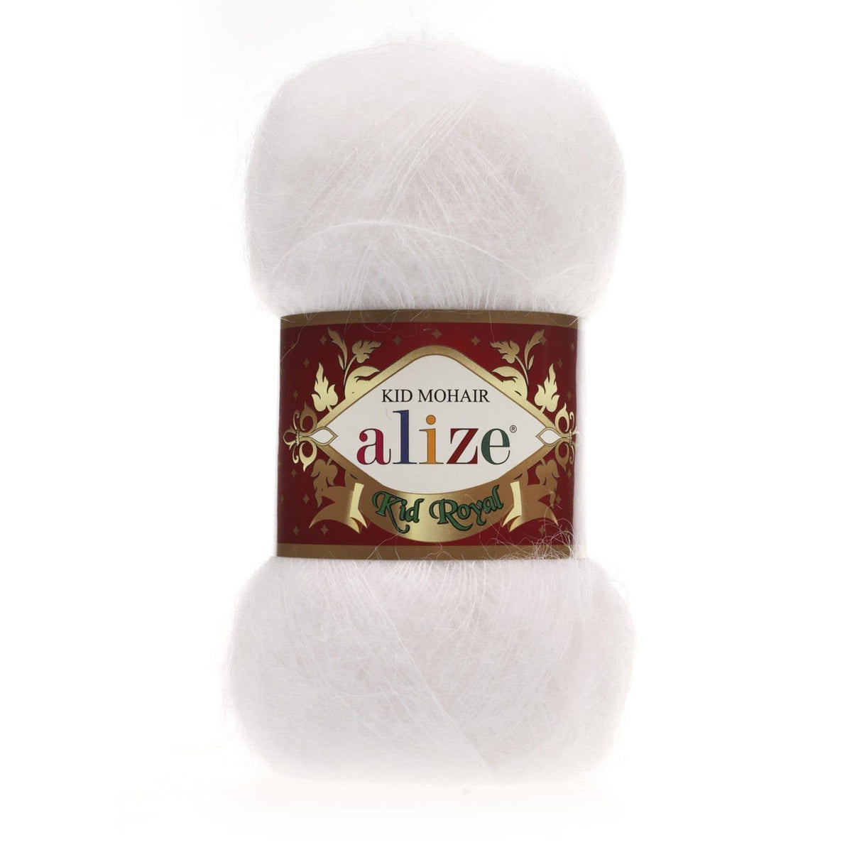 Alize Kid Royal 50 55 Vit – tunt kid mohair-garn