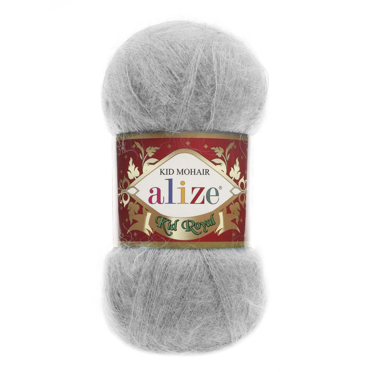 Alize Kid Royal 50 224 Ljusgrå – tunt kid mohair-garn