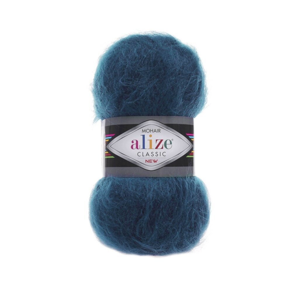 Alize Mohair Classic 403 Gelmių mėlyna – akrilo siūlai su moheriu ir vilna