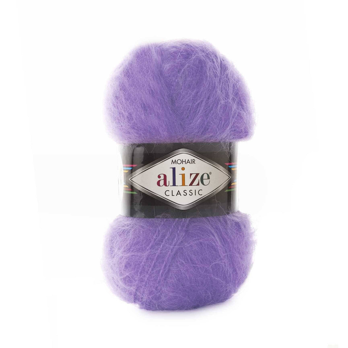 Alize Mohair Classic 206 Violetinė – akrilo siūlai su moheriu ir vilna