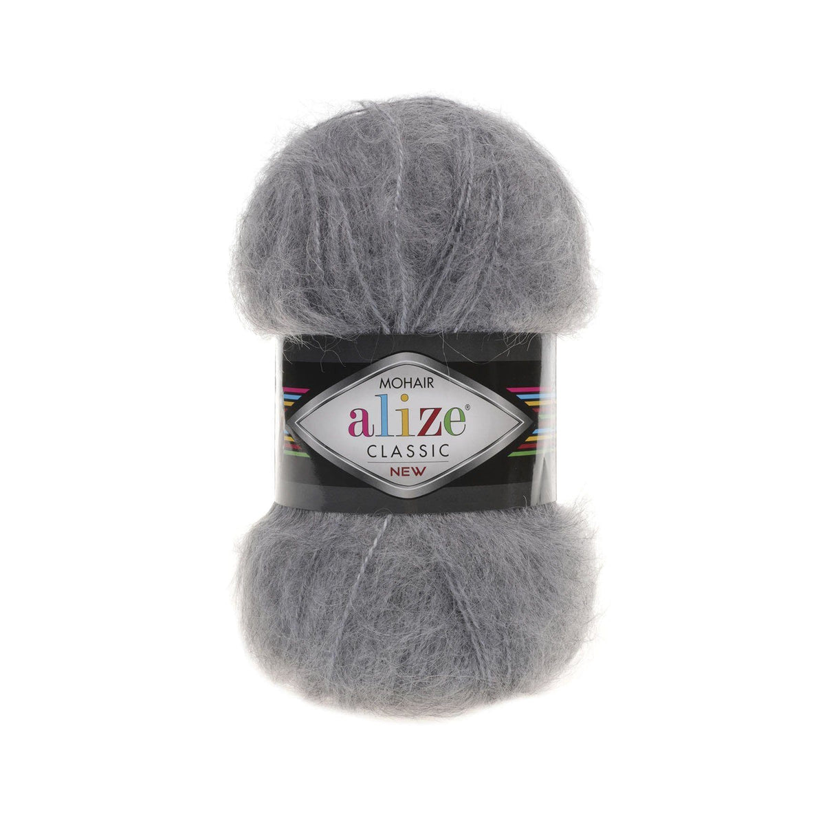 Alize Mohair Classic 412 Tamsiai pilka melanžinė – akrilo siūlai su moheriu ir vilna