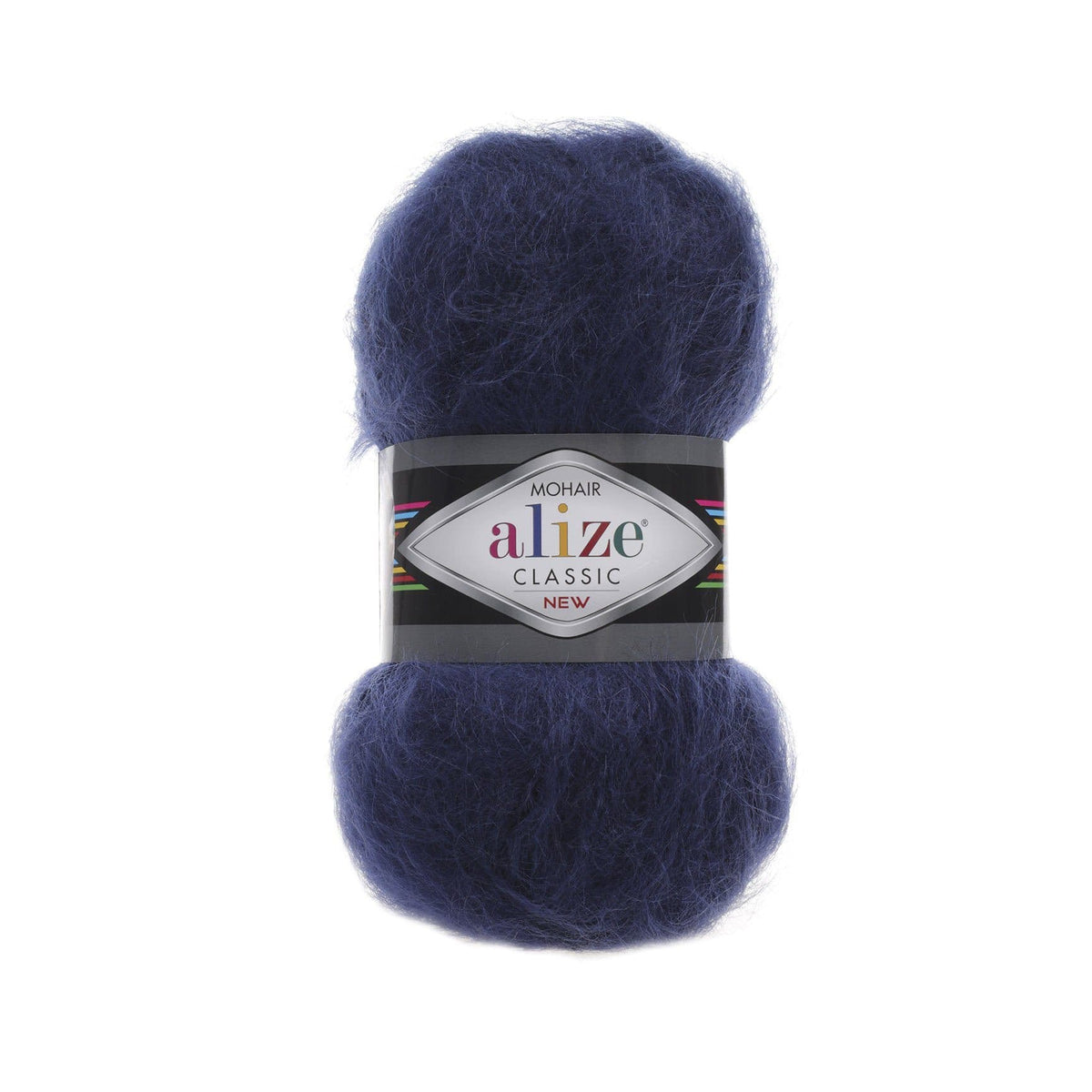 Alize Mohair Classic 395 Tamsiai mėlyna – akrilo siūlai su moheriu ir vilna