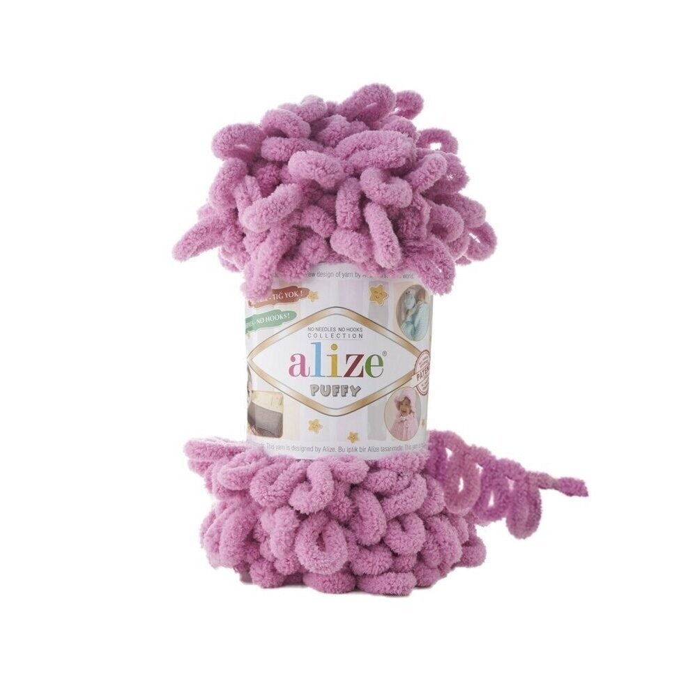 Alize Puffy 98 Pink – loop yarn
