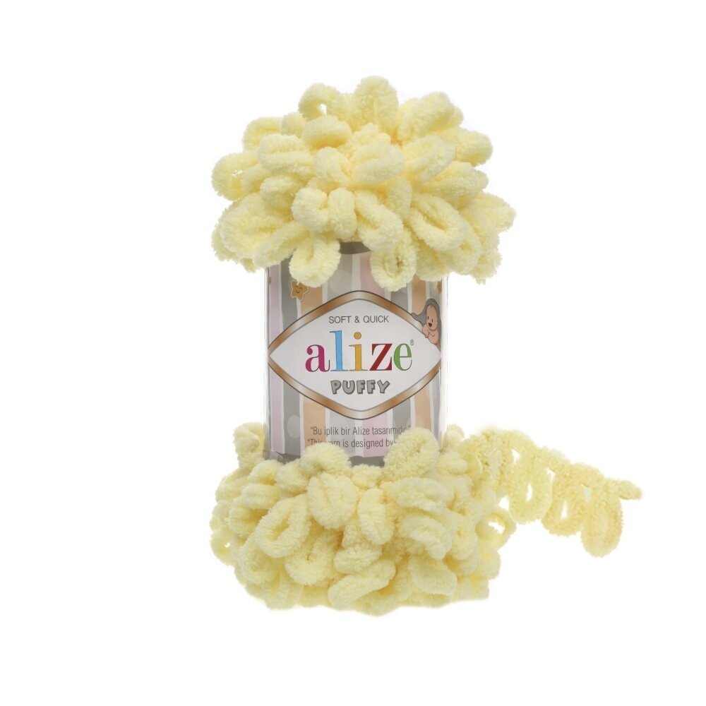 Alize Puffy 13 Light Yellow – loop yarn