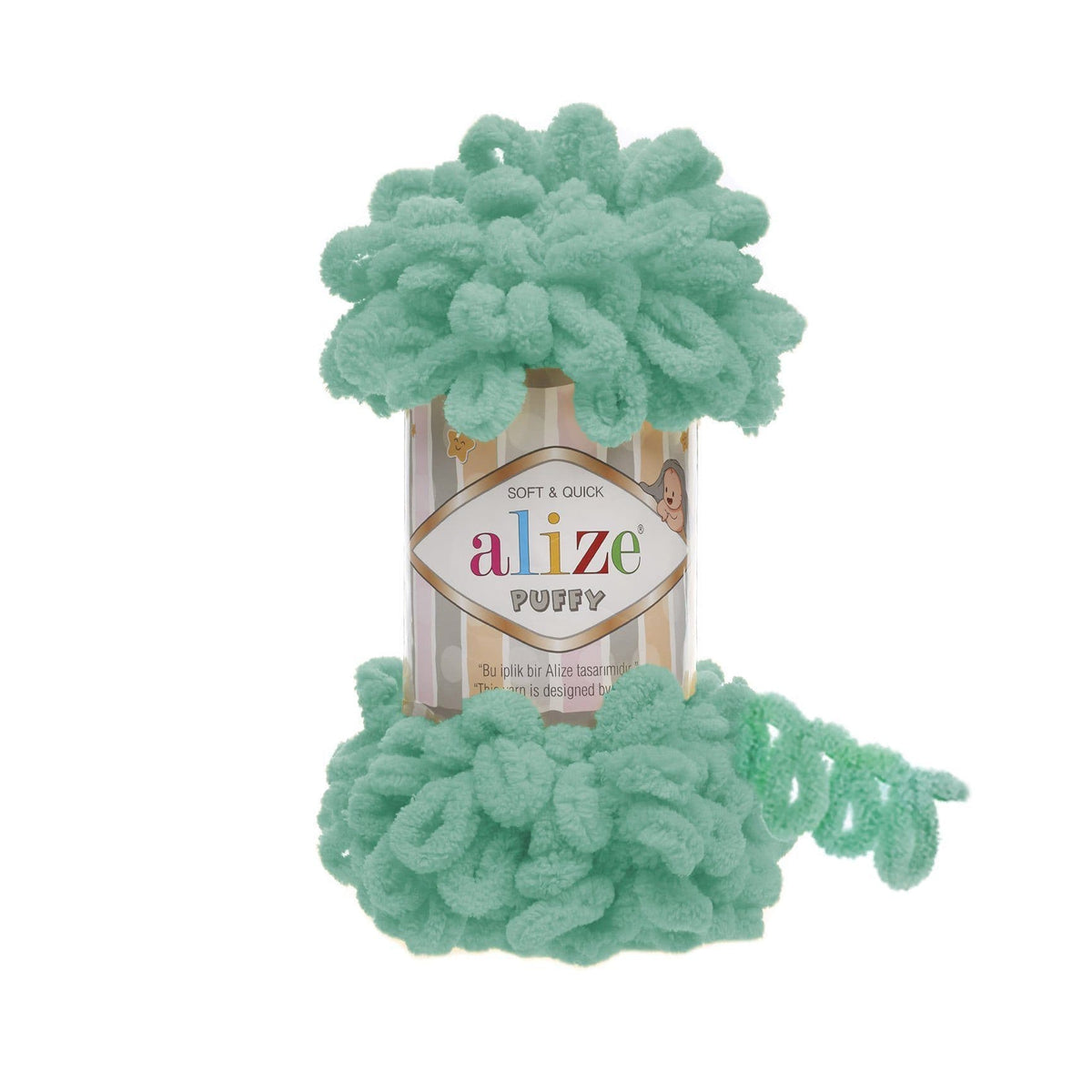Alize Puffy 490 Jade – loop yarn