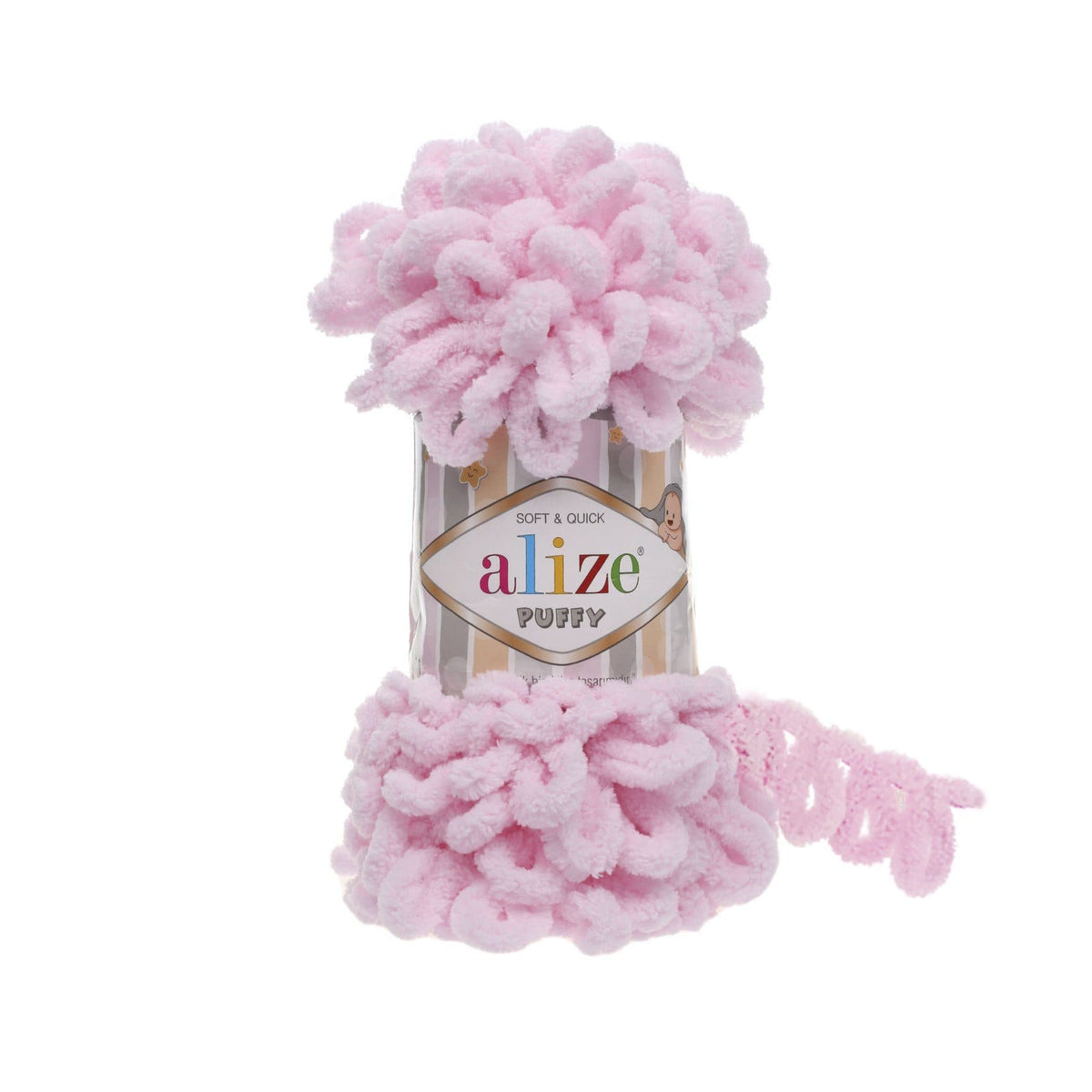 Alize Puffy 31 Baby Pink – loop yarn