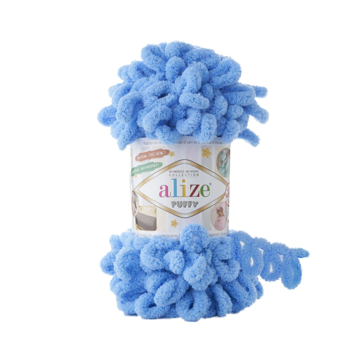 Alize Puffy 289 Sky Blue – loop yarn