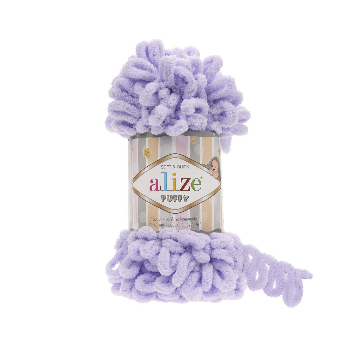 Alize Puffy 146 Lavender – loop yarn