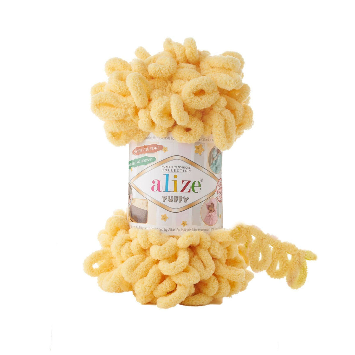 Alize Puffy 509 Butter – loop yarn