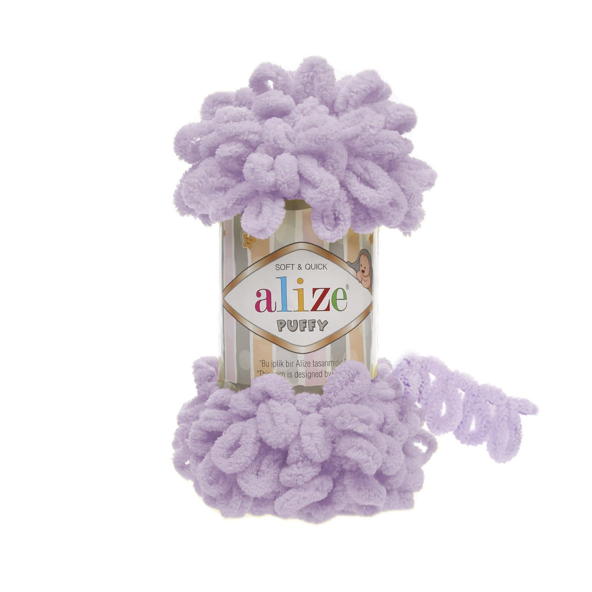 Alize Puffy 27 Lavender – loop yarn