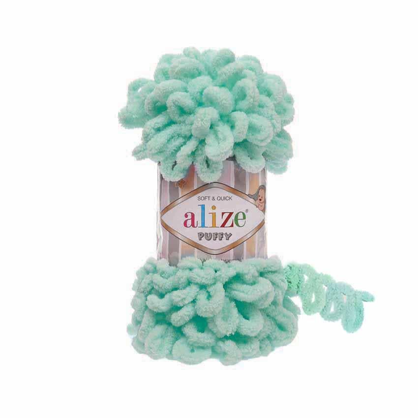 Alize Puffy 19 Seafoam – loop yarn