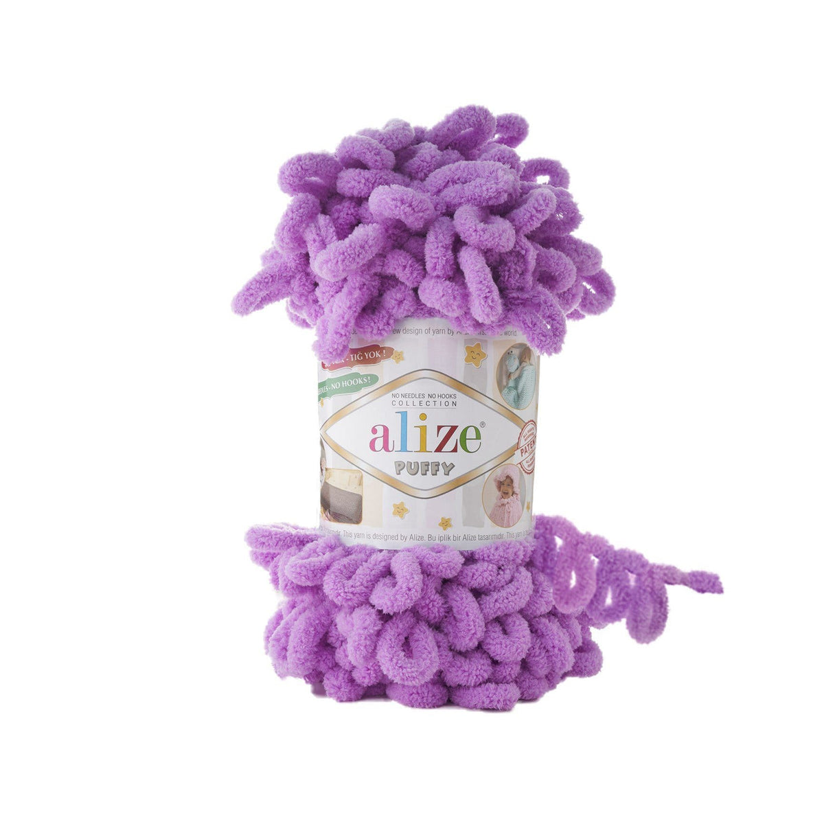 Alize Puffy 378 Orchid – loop yarn