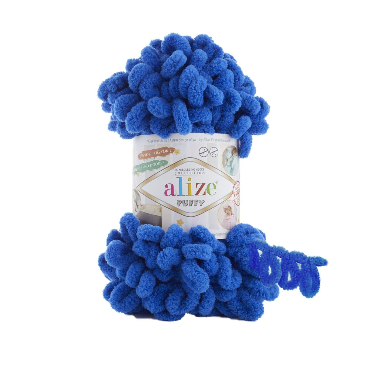 Alize Puffy 141 Royal Blue – loop yarn