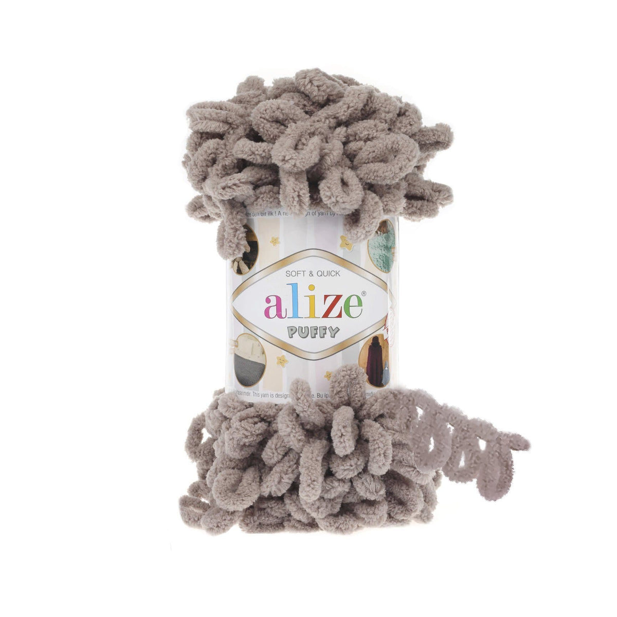 Alize Puffy 268 Mink – loop yarn