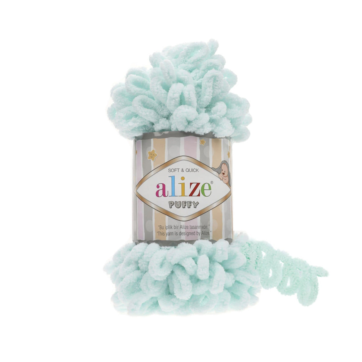Alize Puffy 15 Seafoam – loop yarn