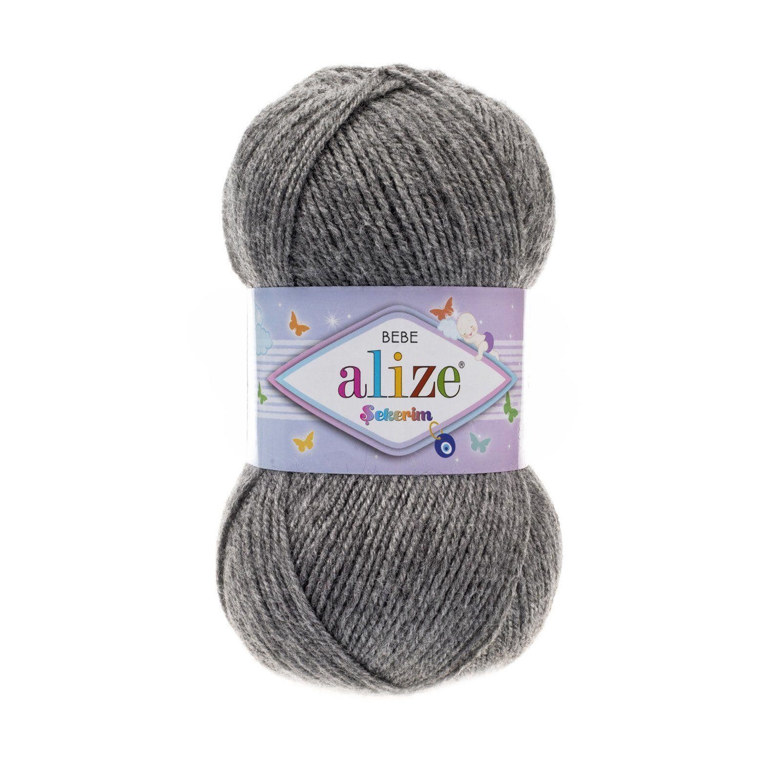 Alize Sekerim Bebe Sekerim Dark Grey Melange (197)