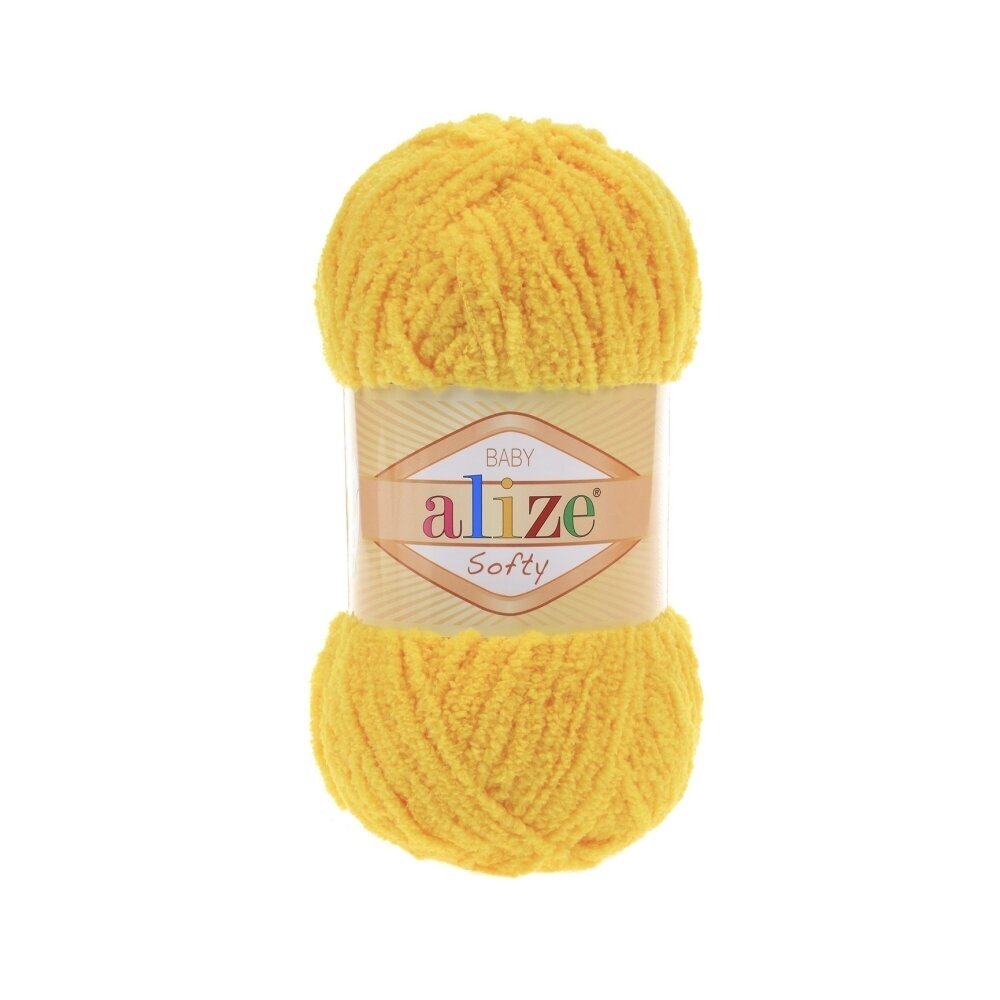 Alize Softy Baby 216 Yellow – plush baby yarn
