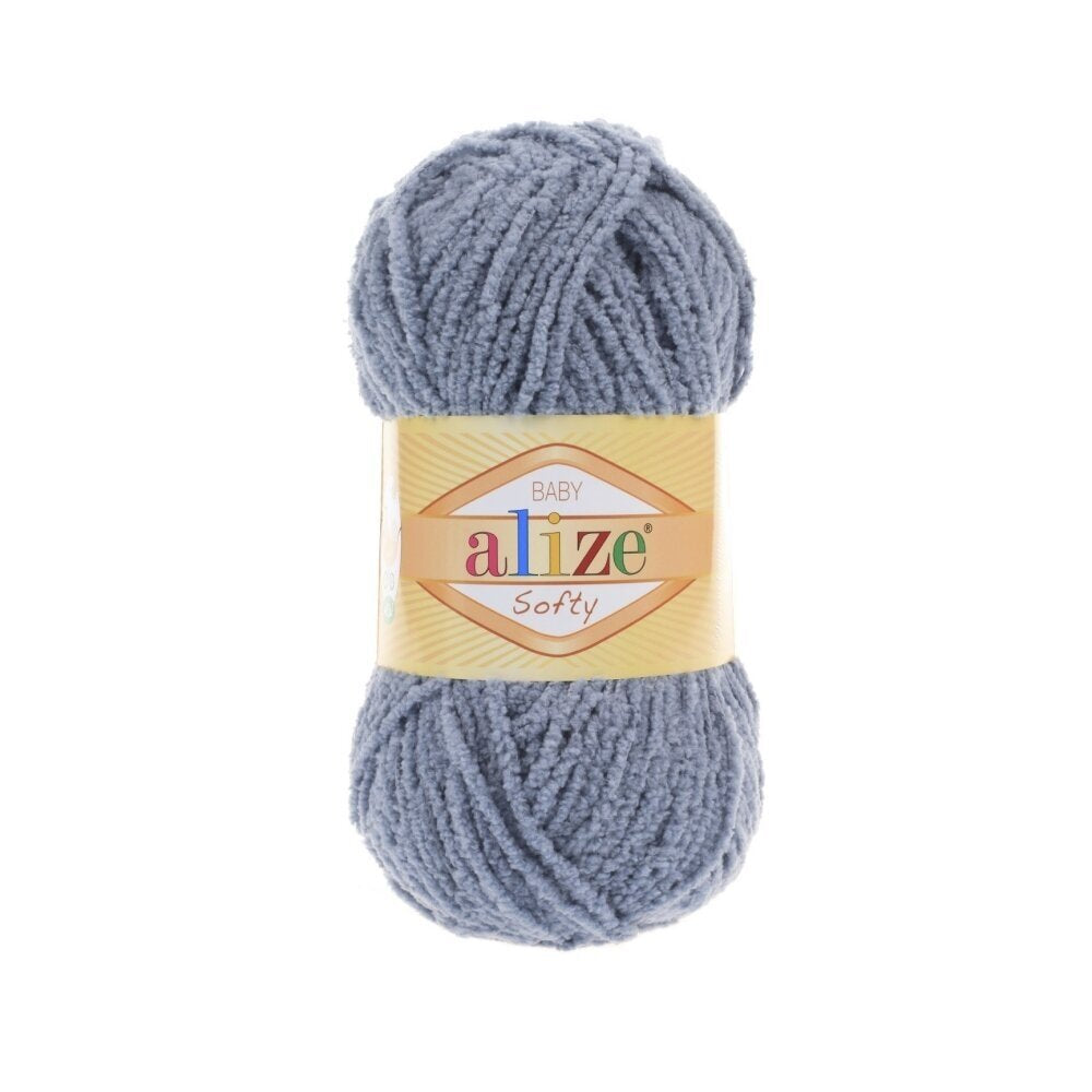 Alize Softy Baby 119 Grey – plush baby yarn