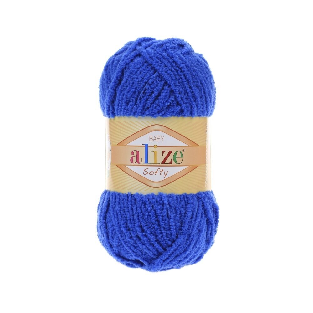 Alize Softy Baby 141 Royal Blue – plush baby yarn