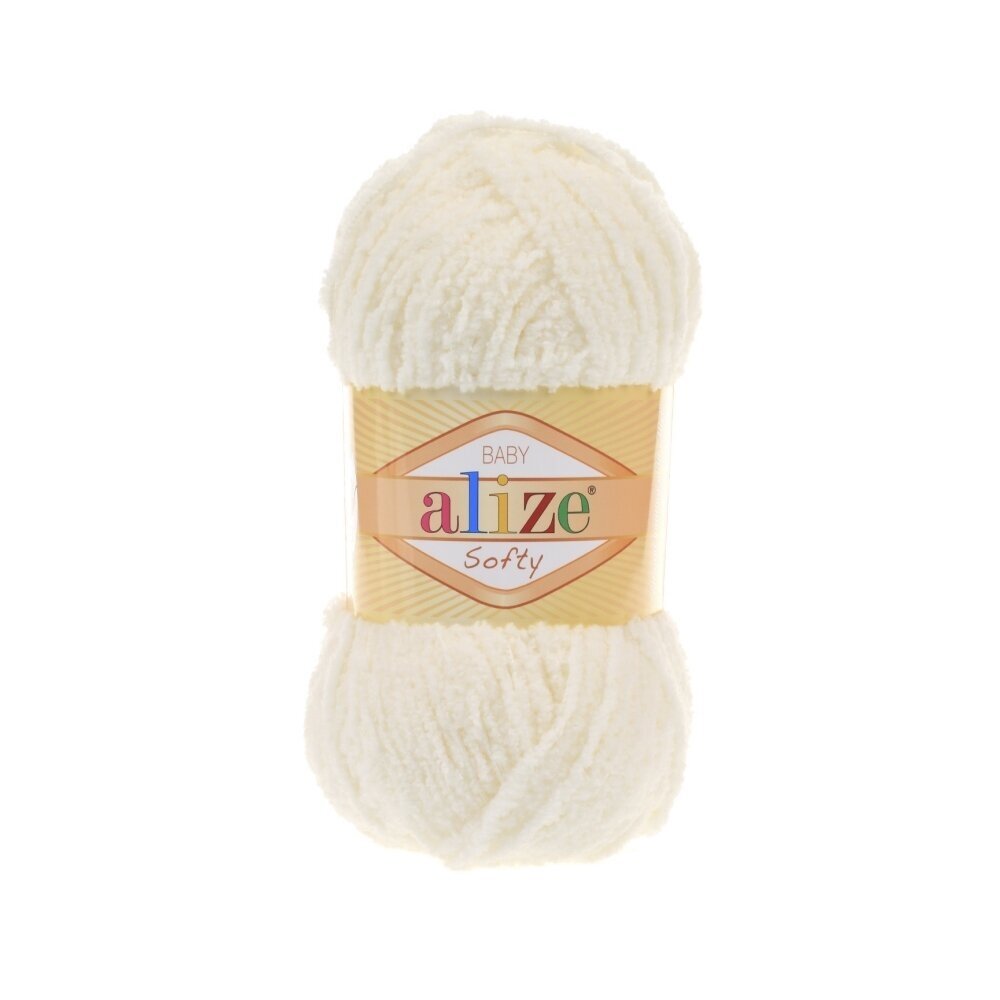 Alize Softy Baby 62 Cream – plush baby yarn