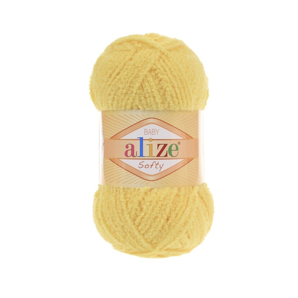 Alize Softy Baby 187 Light Yellow – plush baby yarn
