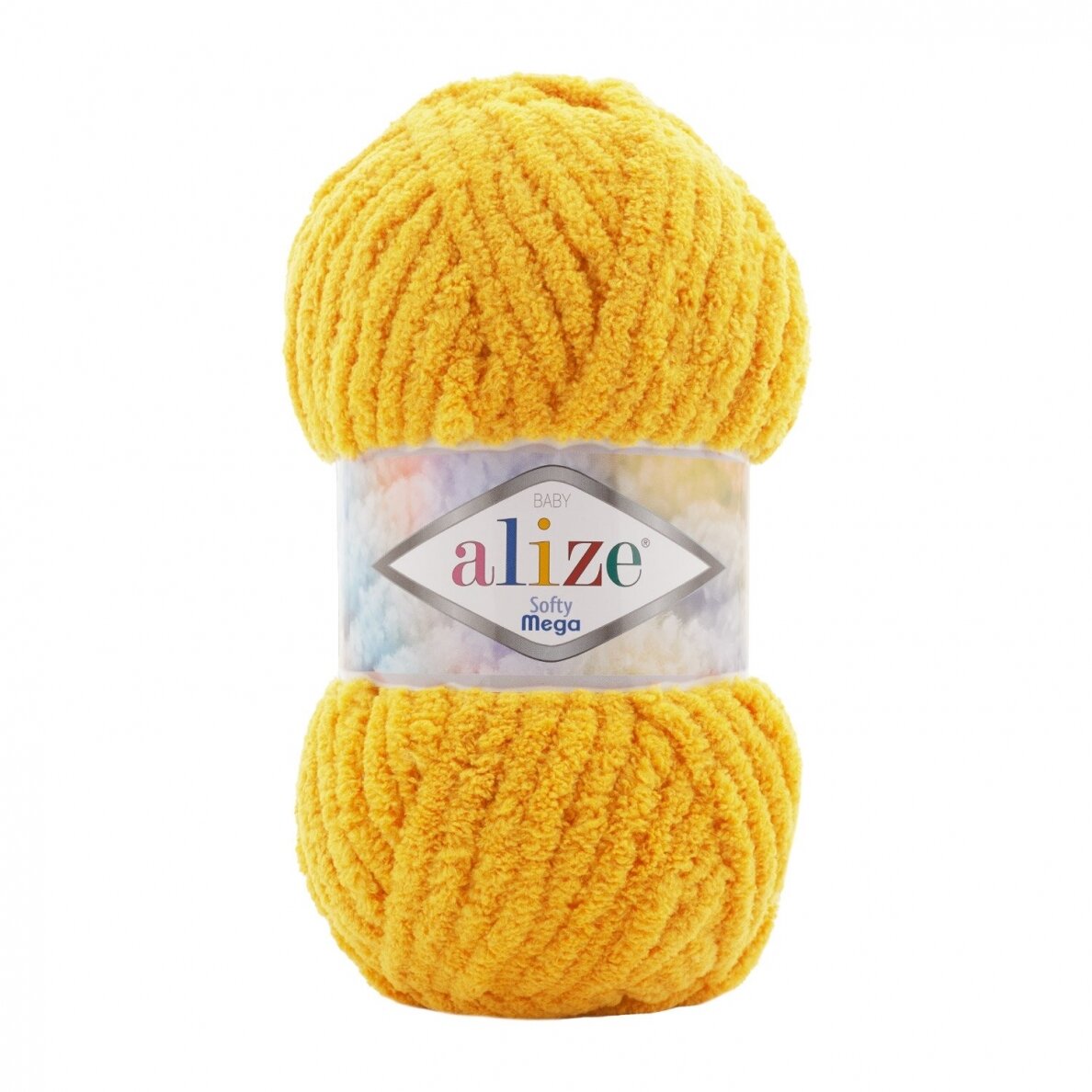 Alize Softy Mega 216 Giallo – filato soffice spesso