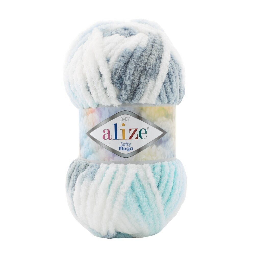 Alize Softy Mega 5939 Blu sfumato – filato soffice spesso
