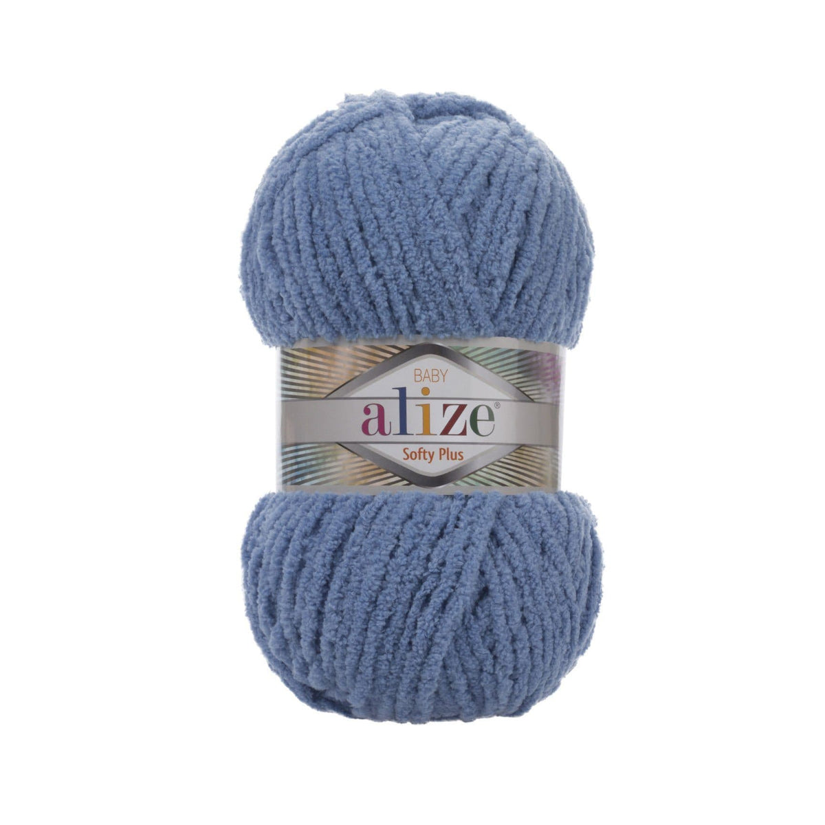 Alize Softy Plus 374 Джинсовый – толстая плюшевая пряжа