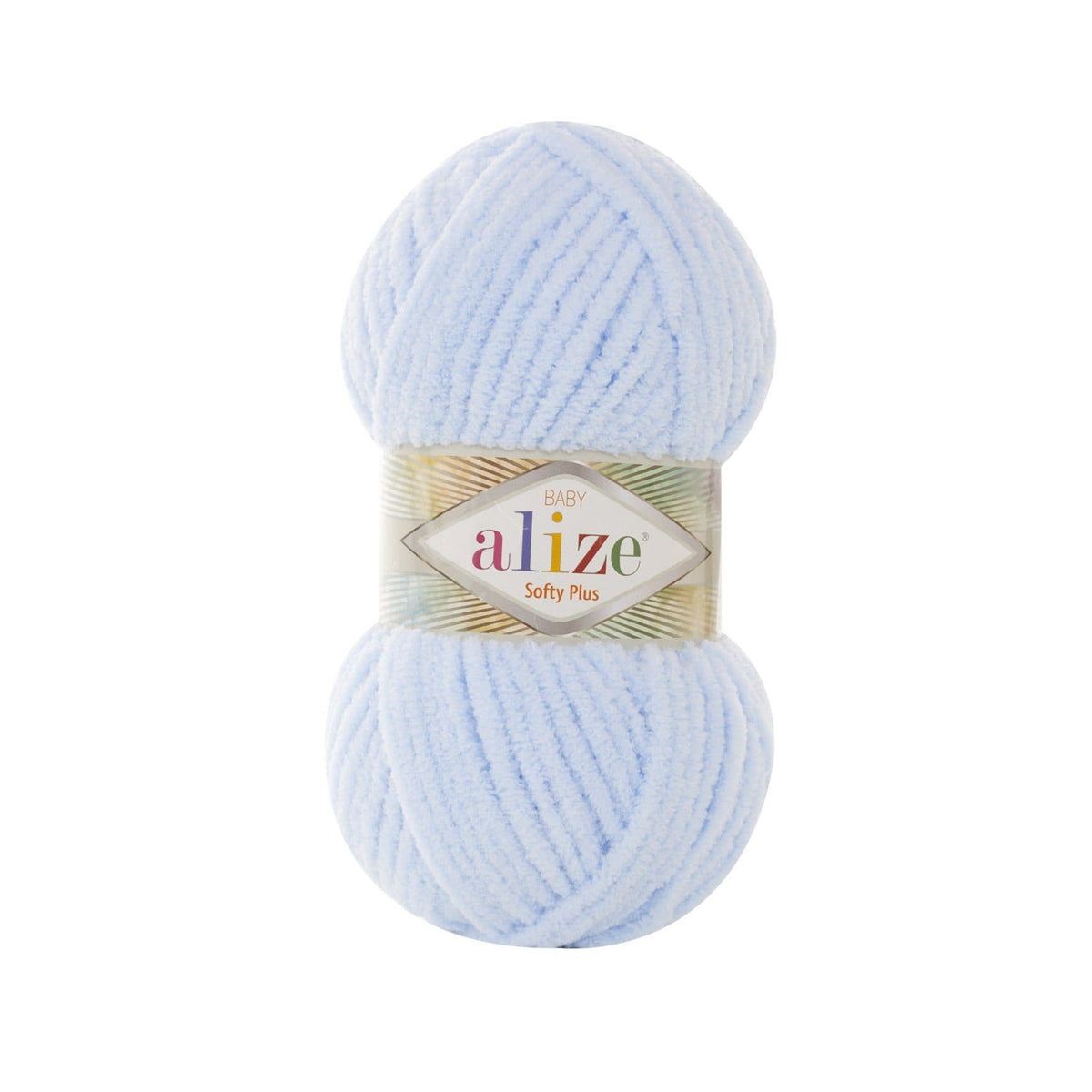 Alize Softy Plus 183 Ледяной голубой – толстая плюшевая пряжа