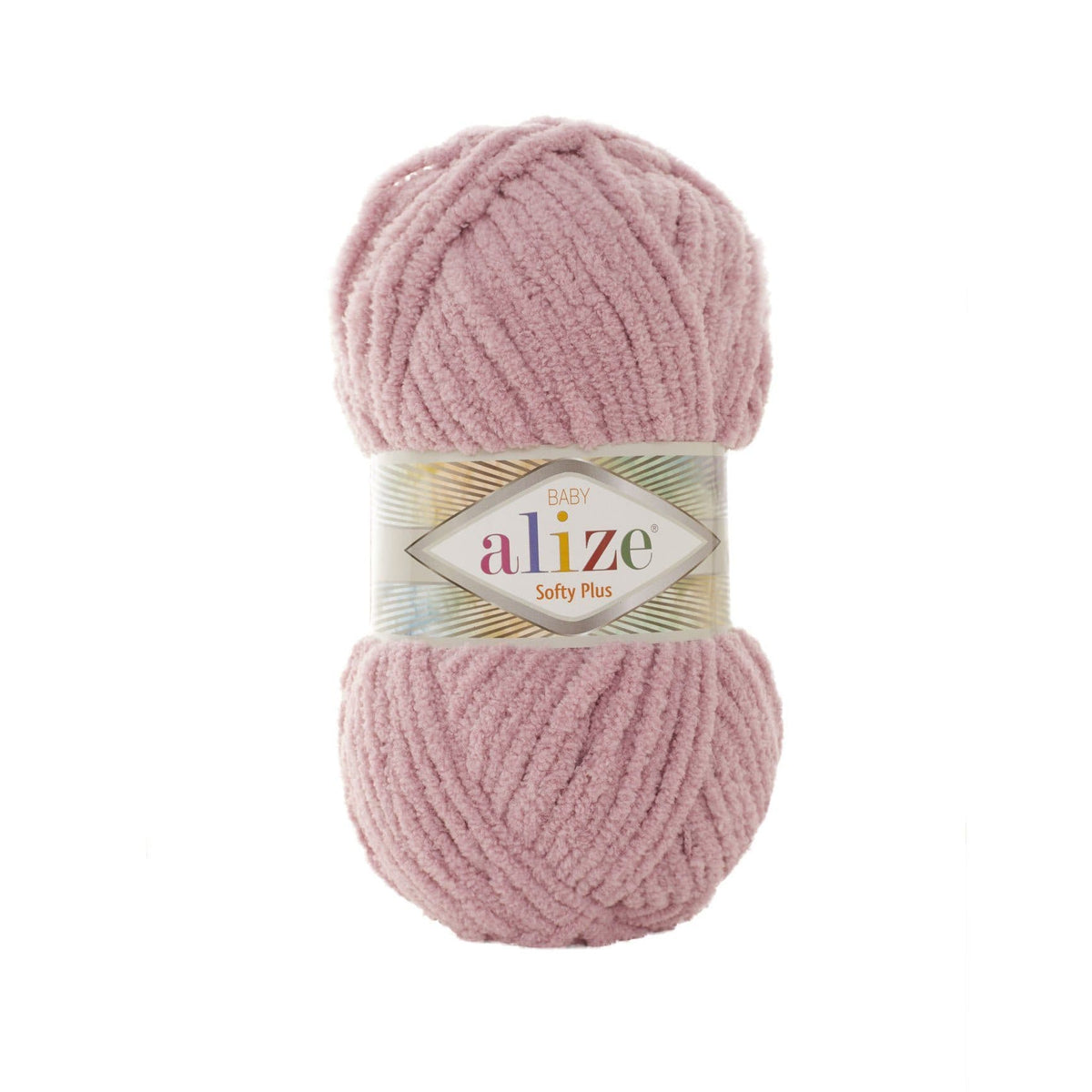 Alize Softy Plus 295 Пыльно-розовый – толстая плюшевая пряжа
