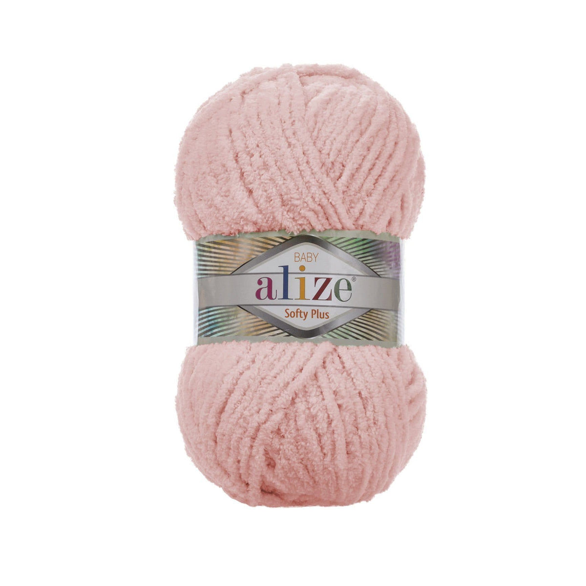 Alize Softy Plus 340 Пудрово-розовый – толстая плюшевая пряжа