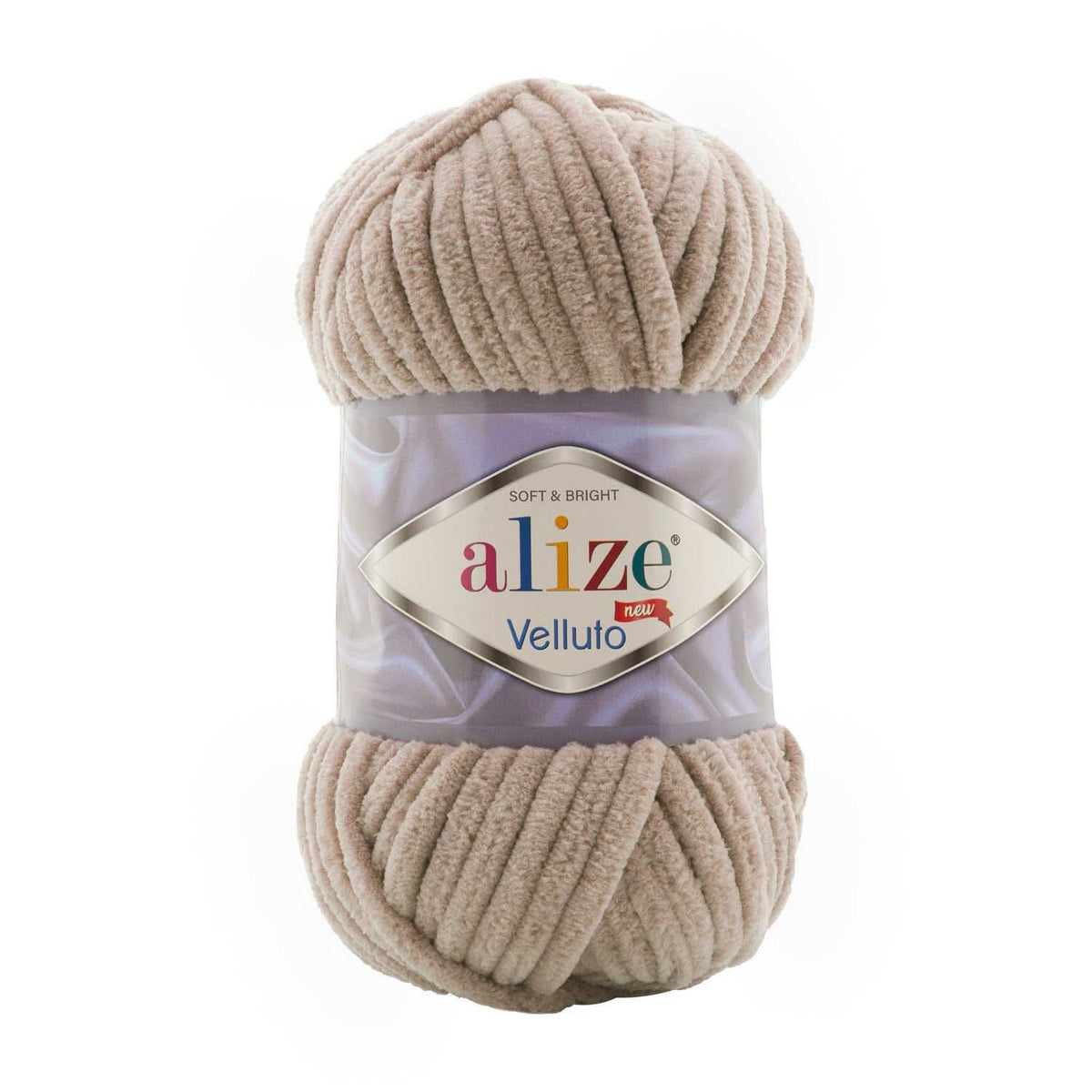 Alize Velluto 530 Taupe – chenille yarn