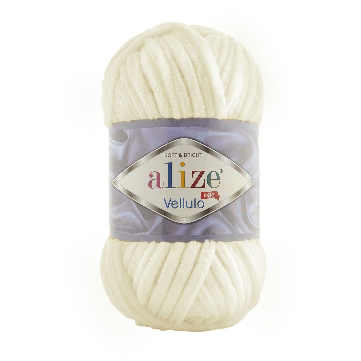 Alize Velluto 62 Cream – chenille yarn