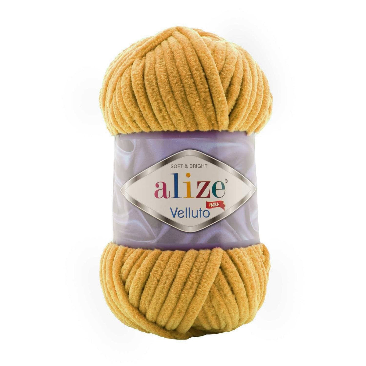 Alize Velluto 2 Saffron – chenille yarn