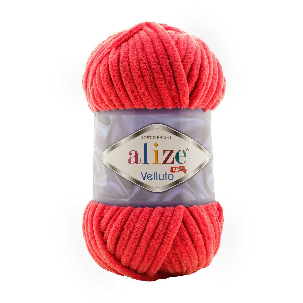 Alize Velluto 56 Scarlet – chenille yarn