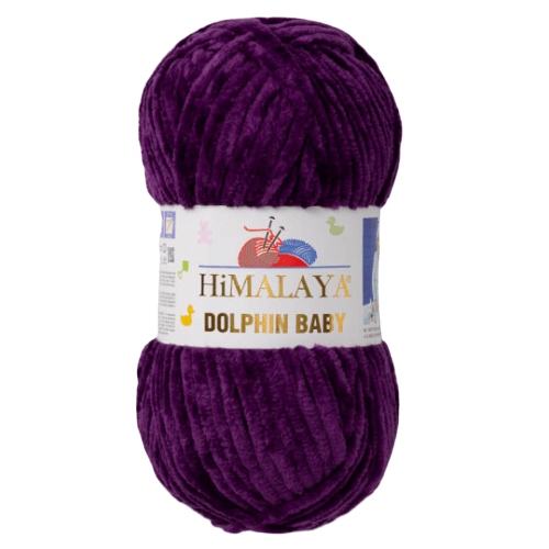 Himalaya Dolphin Baby 80328 Aubergine – plush chenille yarn