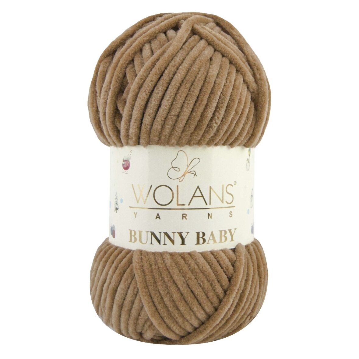 Wolans Bunny Baby 100-41 Tamsiai bežinė – pliušiniai siūlai