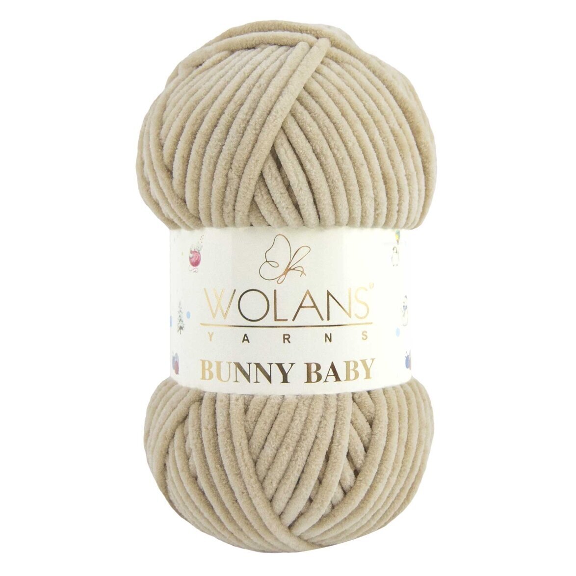 Wolans Bunny Baby 100-45 Bežinė – pliušiniai siūlai