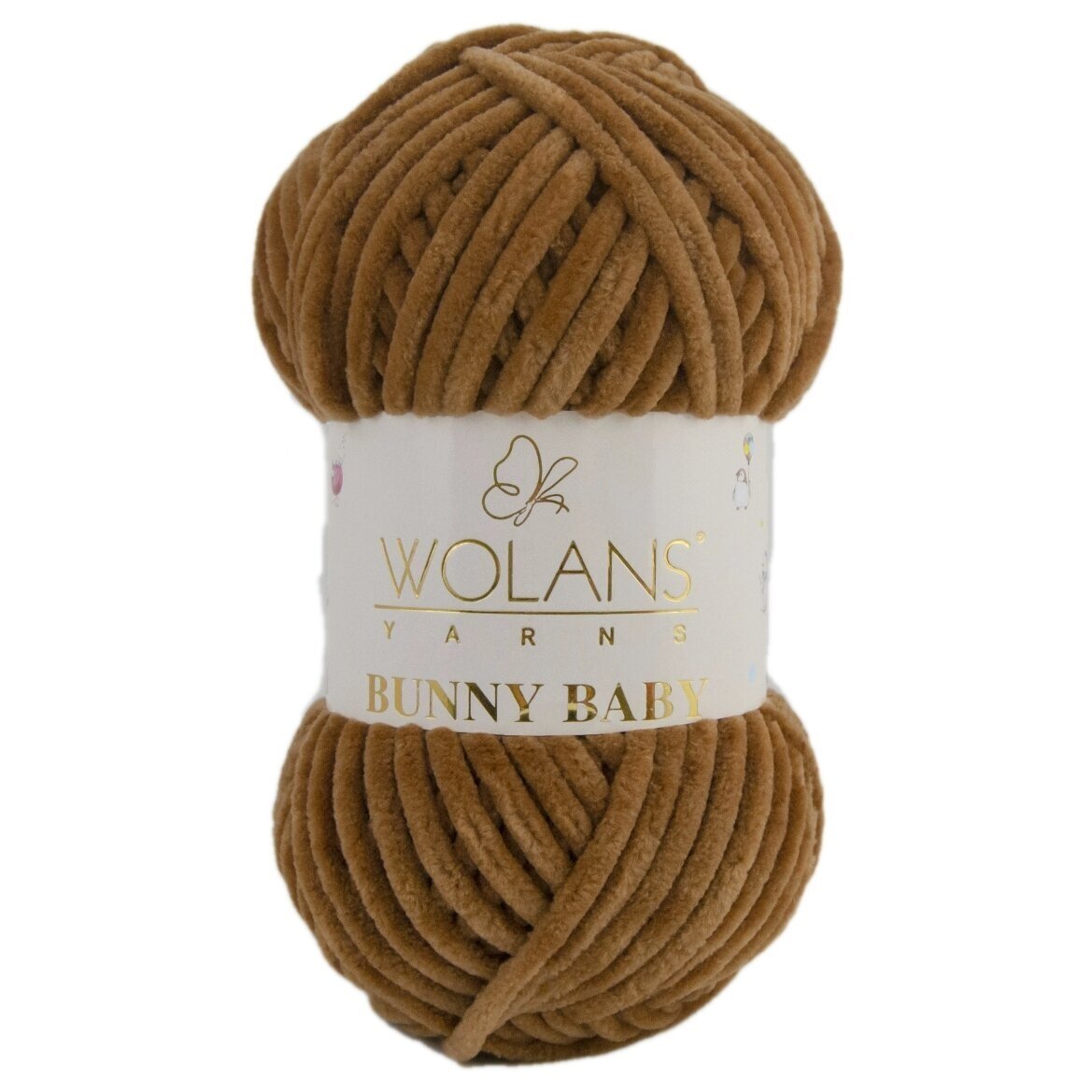 Wolans Bunny Baby 100-19 Tabako – pliušiniai siūlai