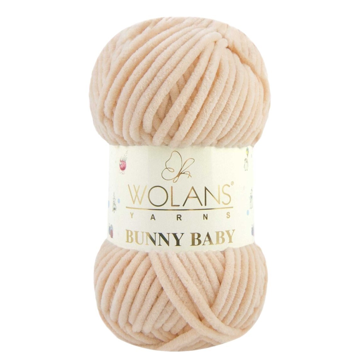 Wolans Bunny Baby 100-42 Bežinė – pliušiniai siūlai