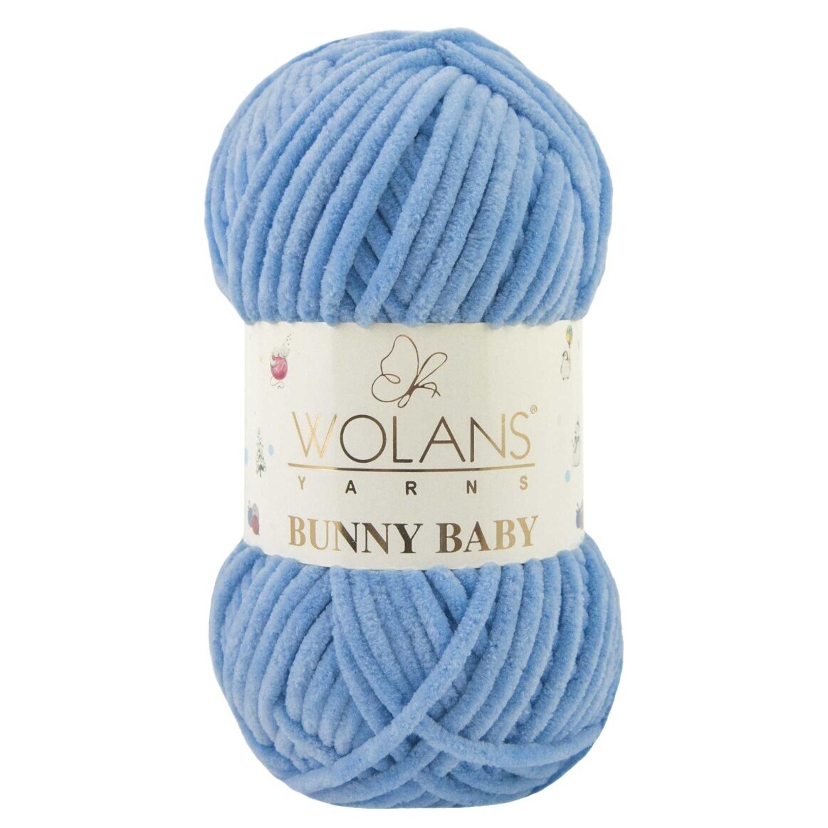 Wolans Bunny Baby 100-50 Rugiagėlių – pliušiniai siūlai