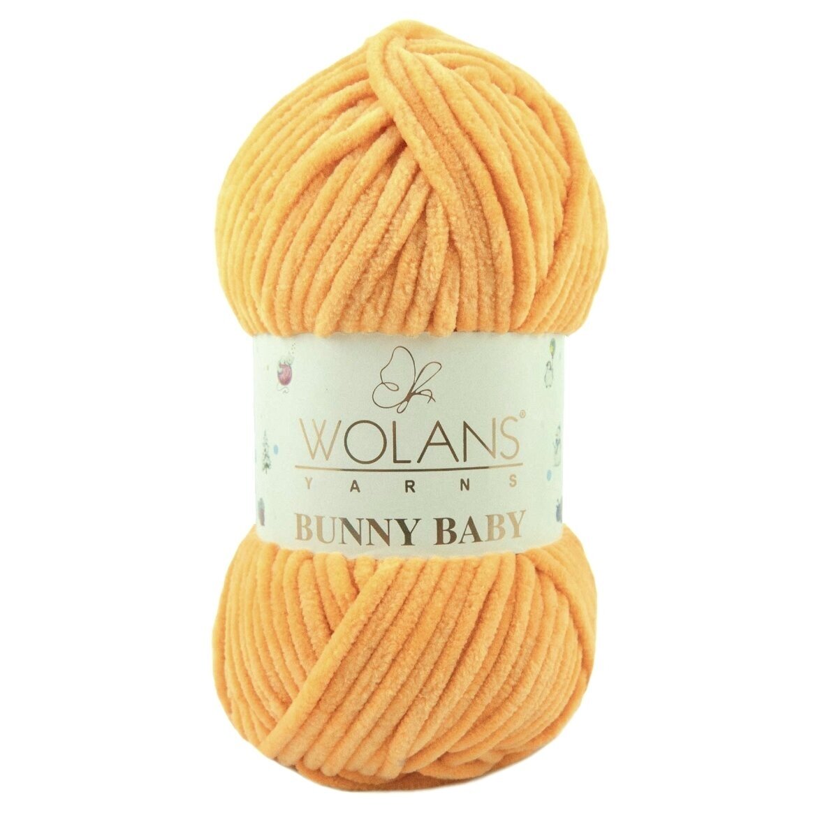 Wolans Bunny Baby 100-38 Gintaro – pliušiniai siūlai