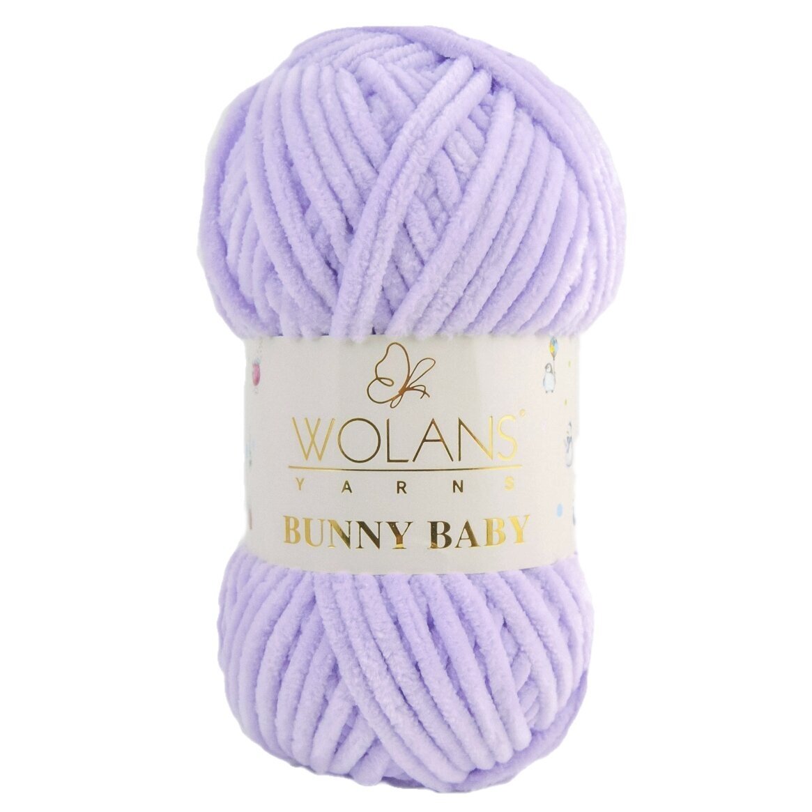 Wolans Bunny Baby 100-15 Levandų – pliušiniai siūlai