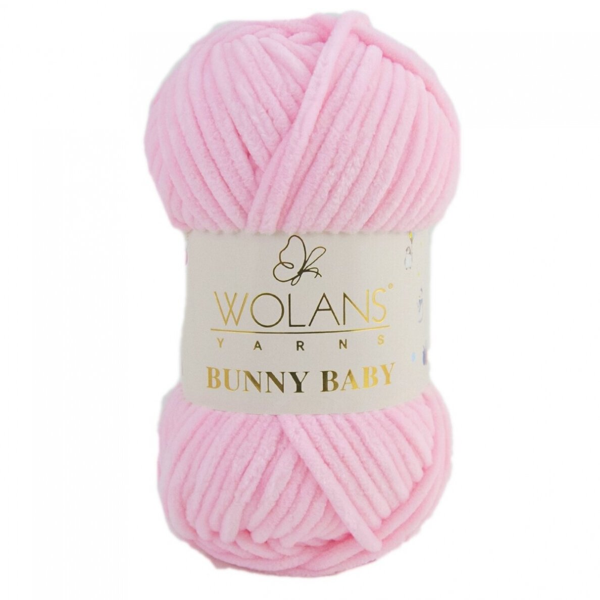 Wolans Bunny Baby 100-05 Šviesiai rožinė – pliušiniai siūlai