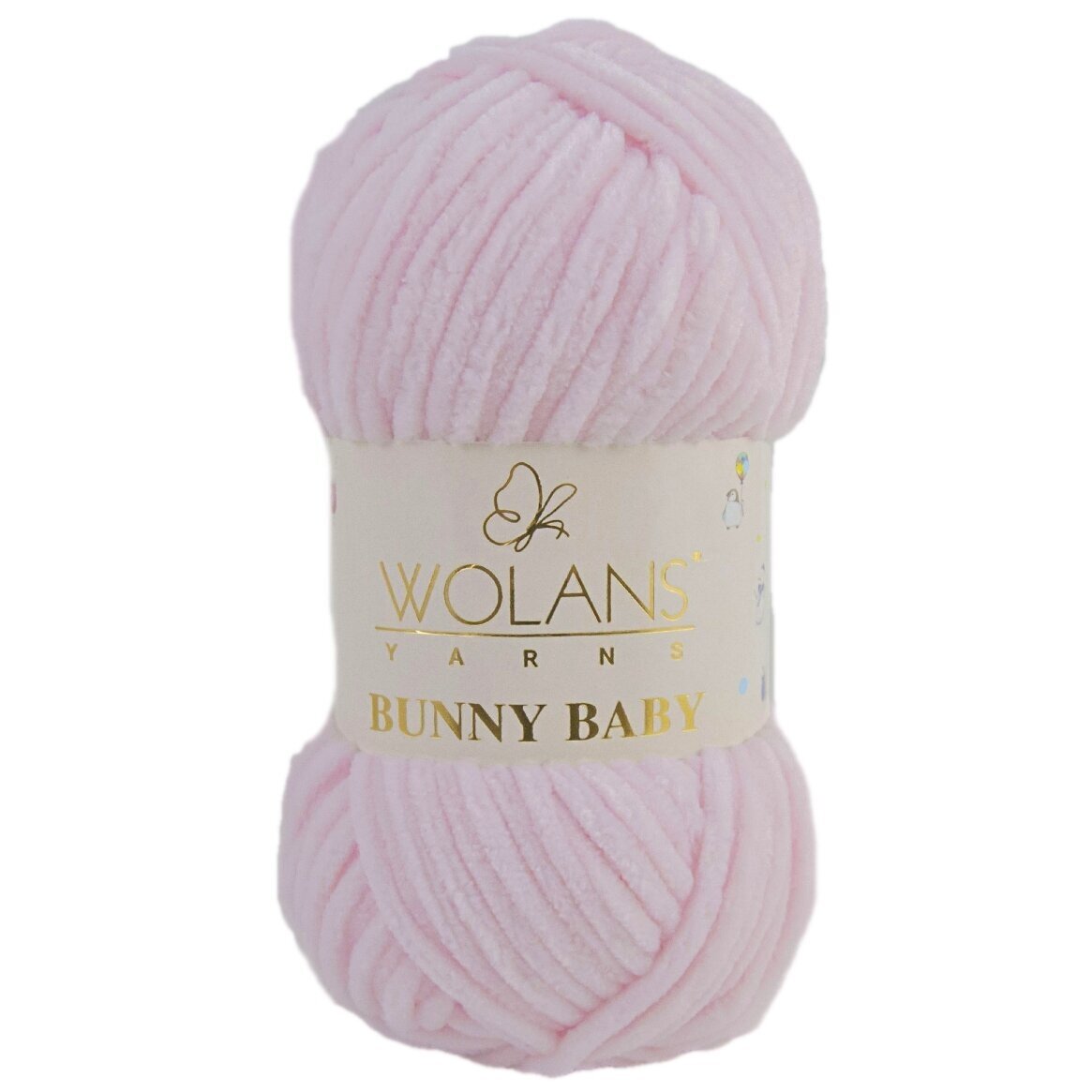 Wolans Bunny Baby 100-04 Pudrinė rožinė – pliušiniai siūlai